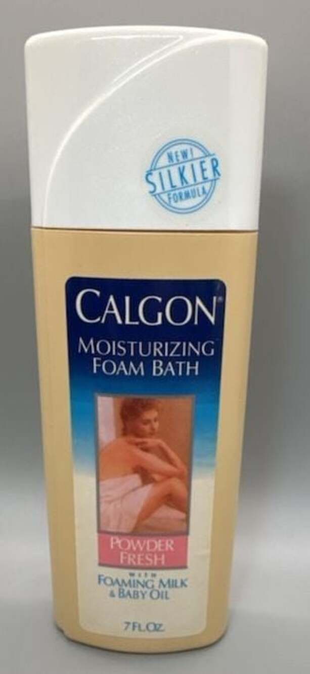 Rare Calgon Powder Fresh Moisturizing Foam Bath Foaming Milk & Baby Oil 80’s NOS